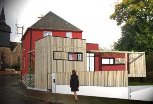 extension d'une maison de bourg