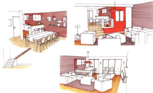 extension et architecture intérieure